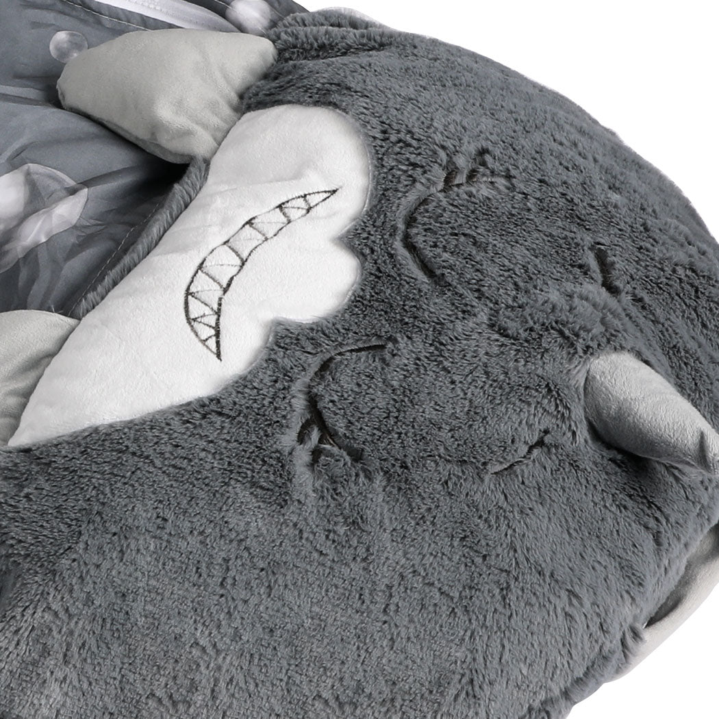 Mountview Sleeping Bag Child Pillow Kids Bags Happy Napper Gift Shark 180cm L - image4