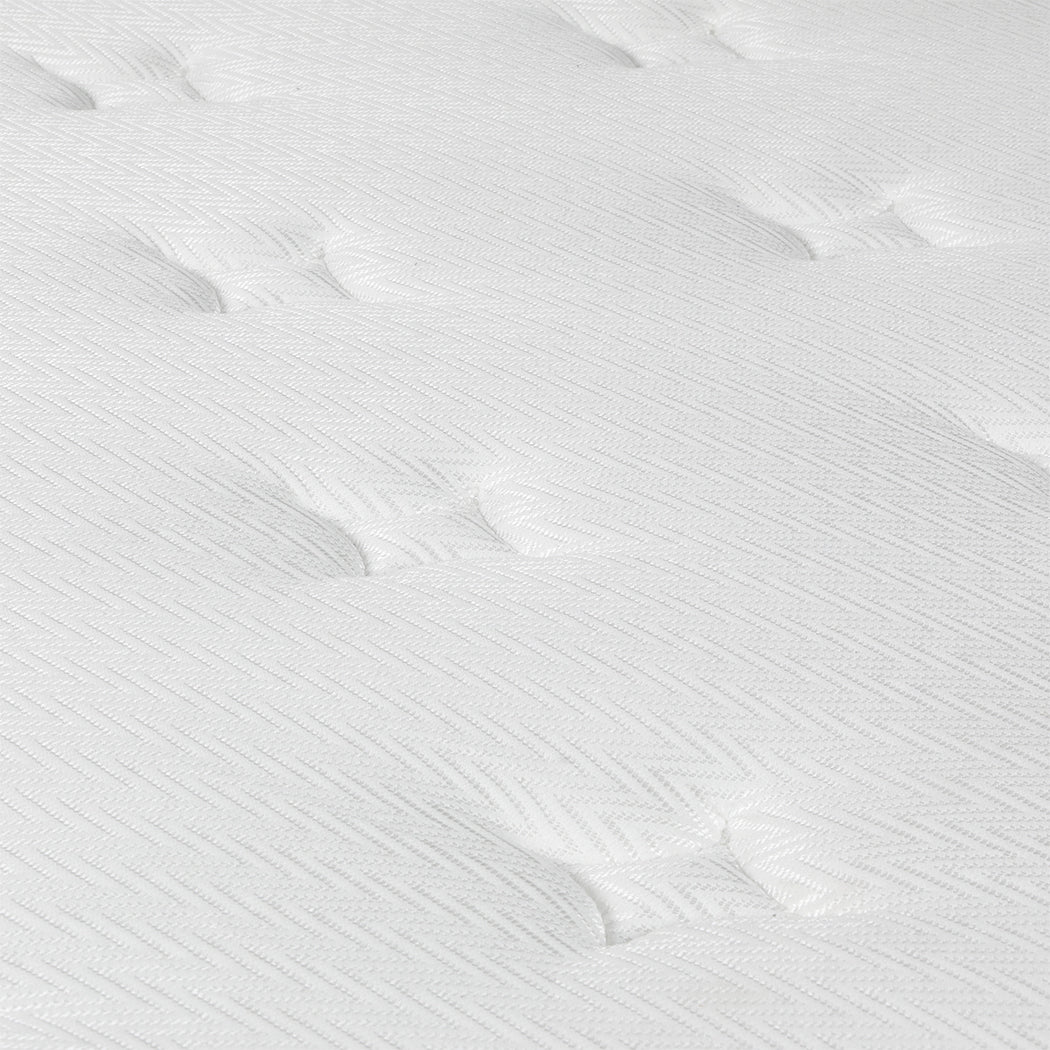 Dreamz Spring Mattress Pocket Bed Top Coil Sleep Foam Extra Firm Single 23CM - image4