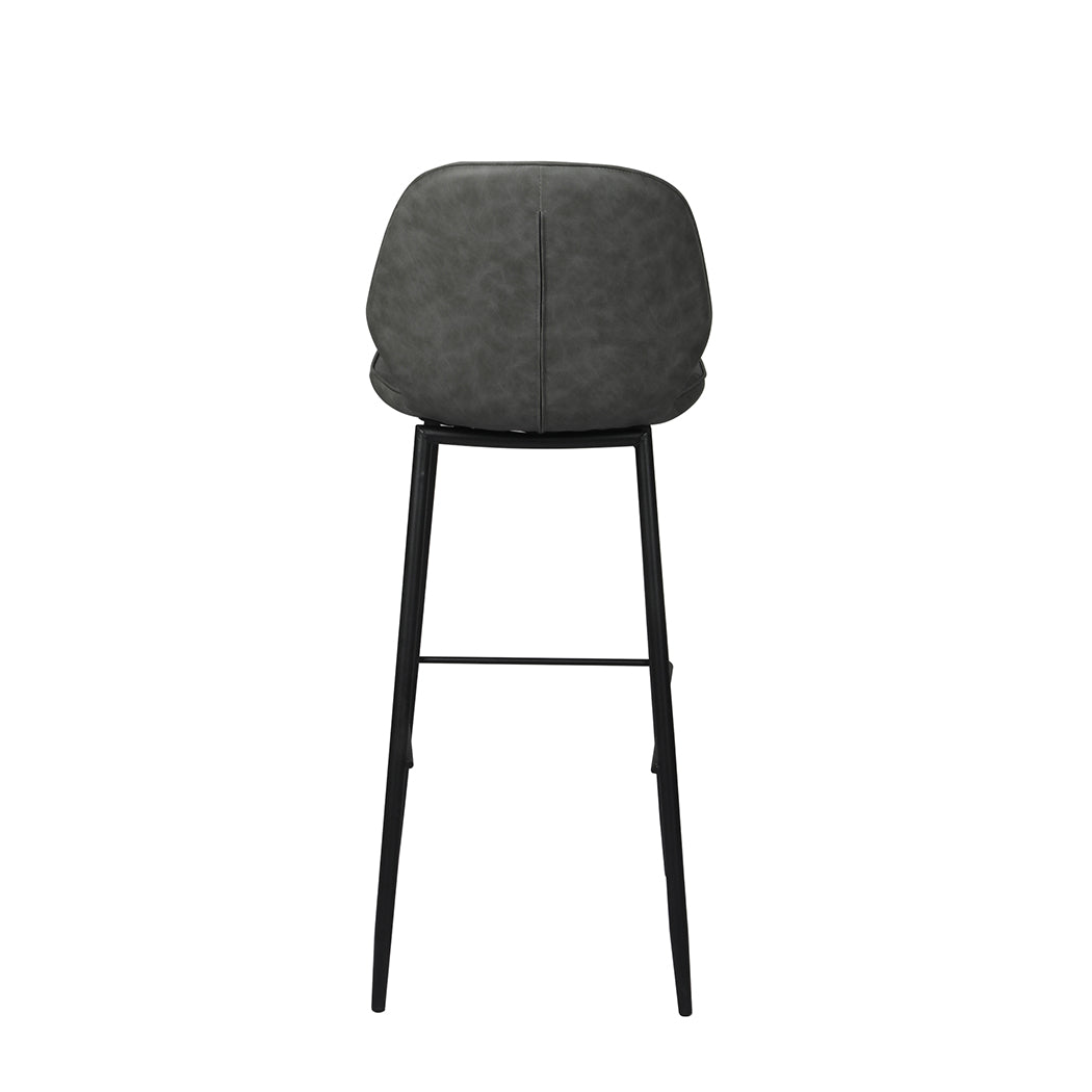 Levede 2x Bar Stool Counter Chair PU Leather Kitchen Pub Restaurant Padded Seat - image4