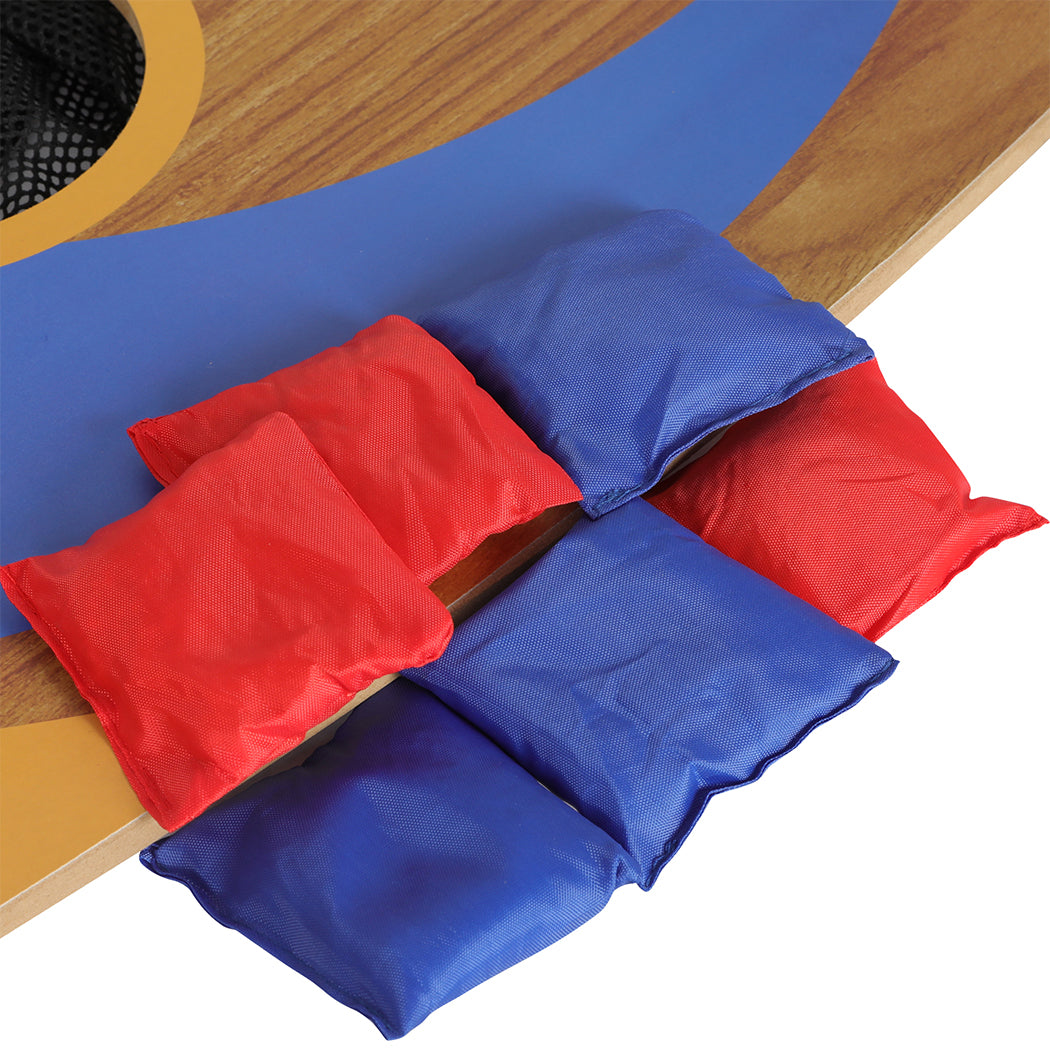 BoPeep Kids Bean Bag Toss Game Set Children Wooden Outdoor Toys Theme Party - image5