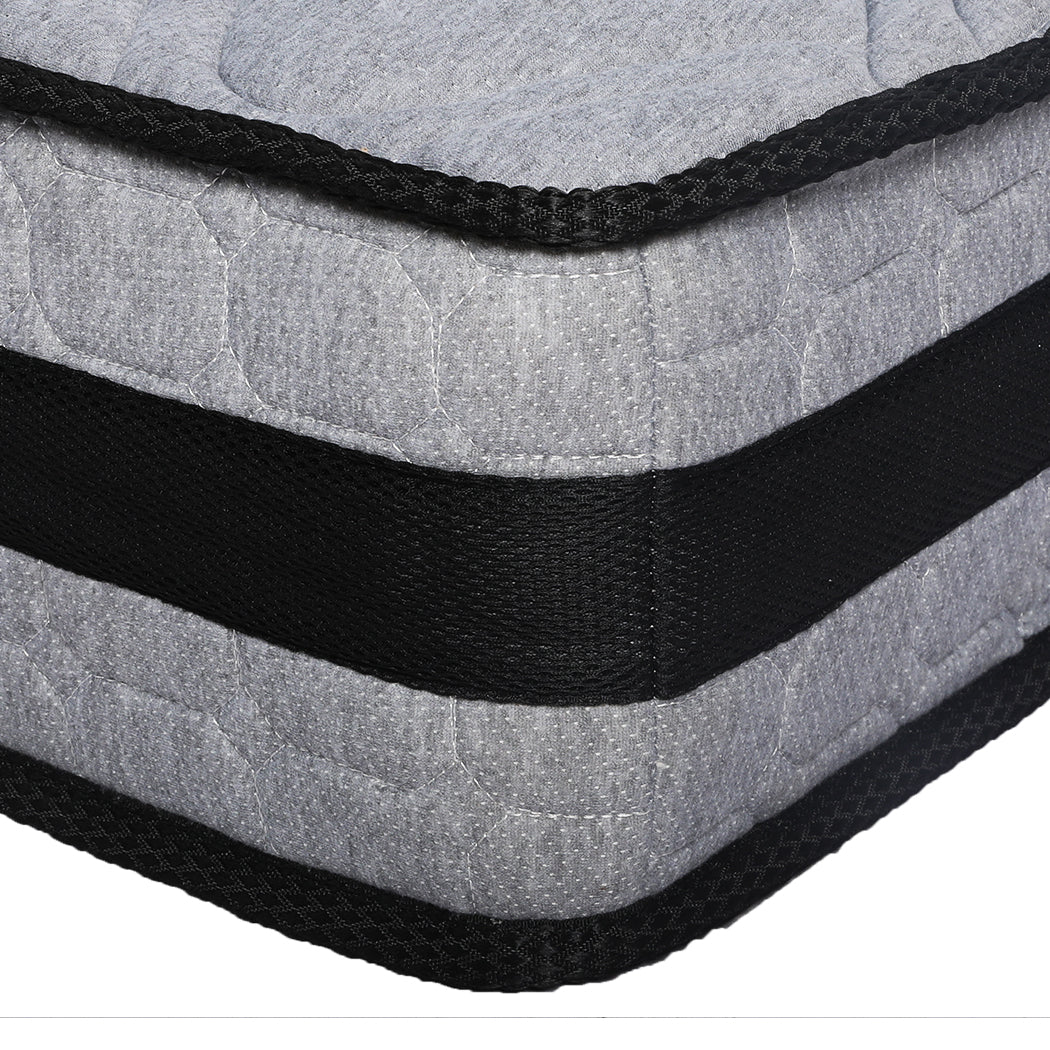 Dreamz Mattress Spring Foam Medium Firm All Size 22CM King Single Dark Grey - image5