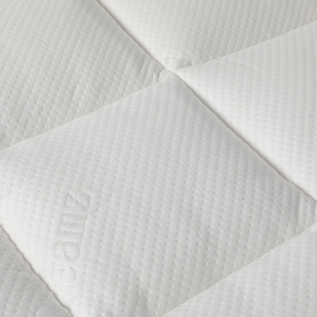 Mattress Protector Luxury Topper Bamboo Quilted Underlay Pad Single - image6