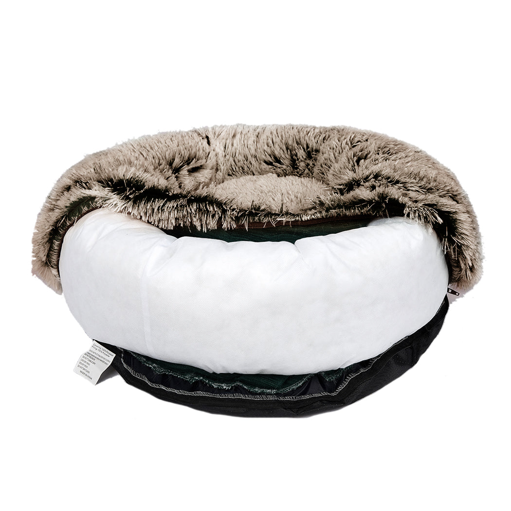 PaWz Pet Beds Dog Cat Soft Warm Kennel Round Calming Nest Cave AU Coffee XXL - image6