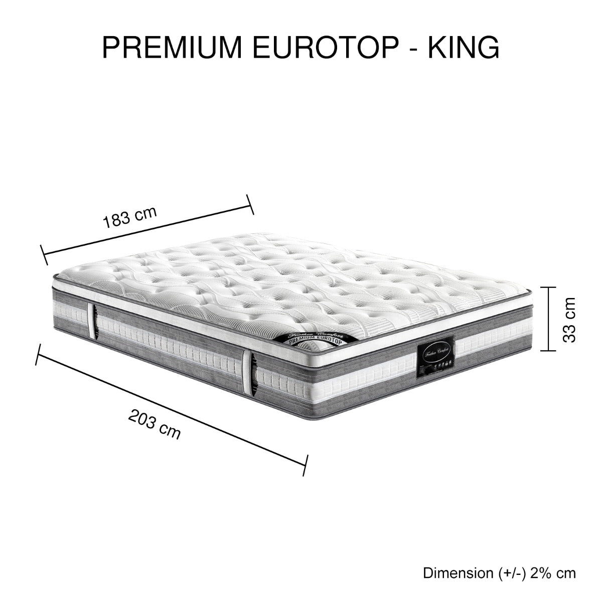 Premium Euro Top Pocket Spring Mattress - image9
