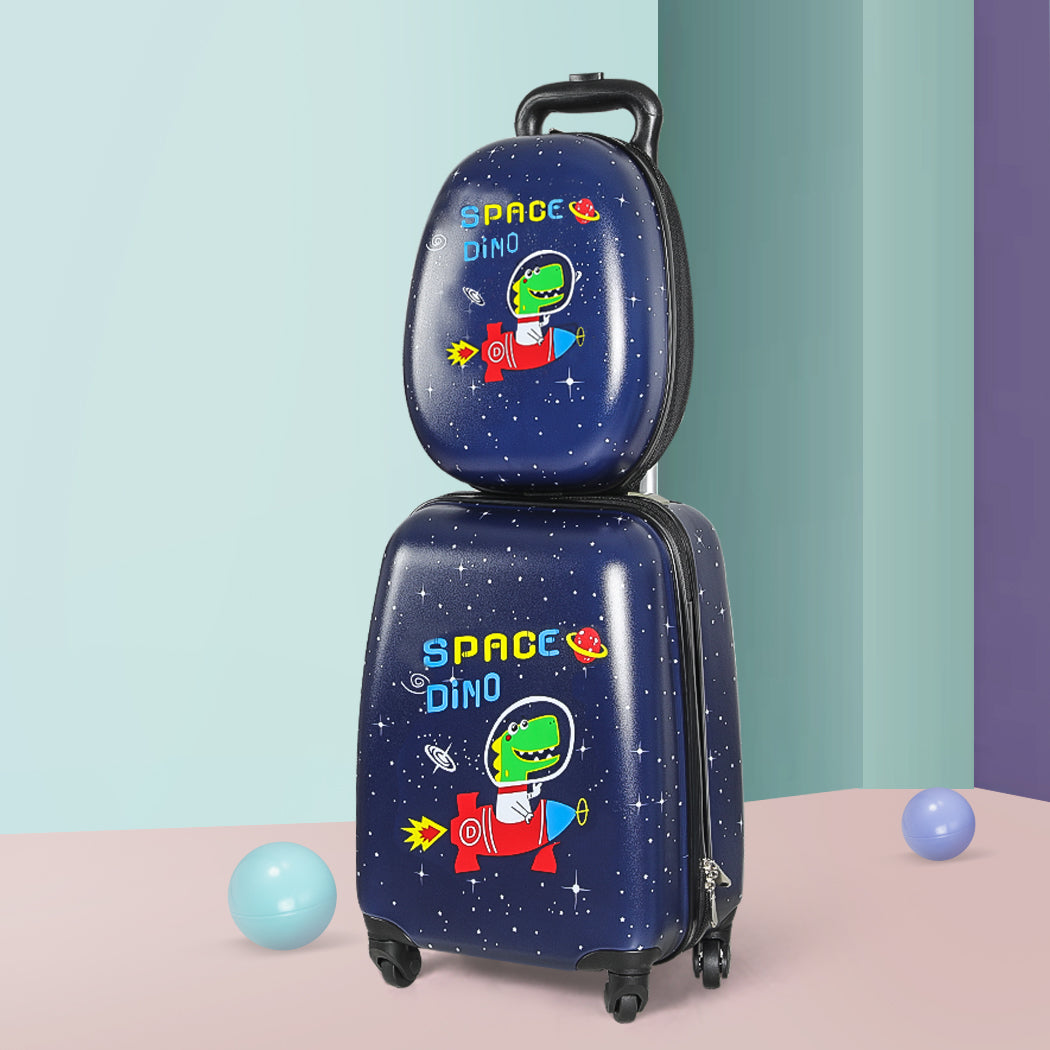 BoPeep 16''13'' 2PCS Kids Luggage Set Travel Suitcase Child Space Dino Backpack - image7