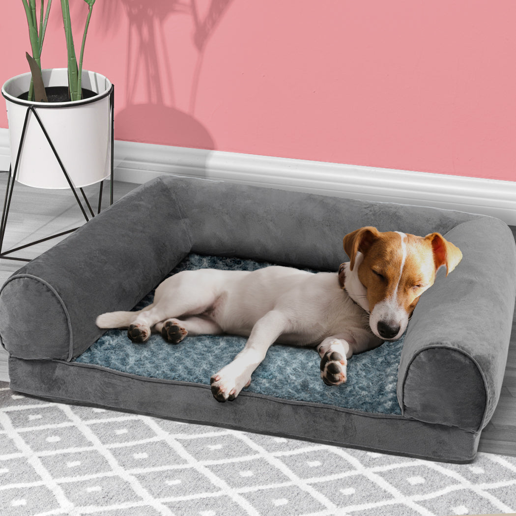 Pet Bed Sofa Dog Beds Bedding Soft Warm Mattress Cushion Pillow Mat Plush M - image7