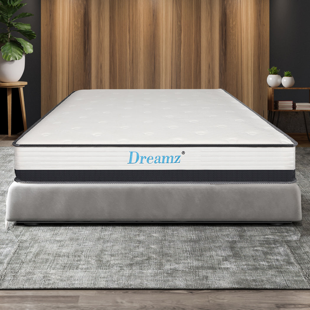 Dreamz Bedding Mattress Spring Single Size Premium Bed Top Foam Medium Soft 21CM - image13