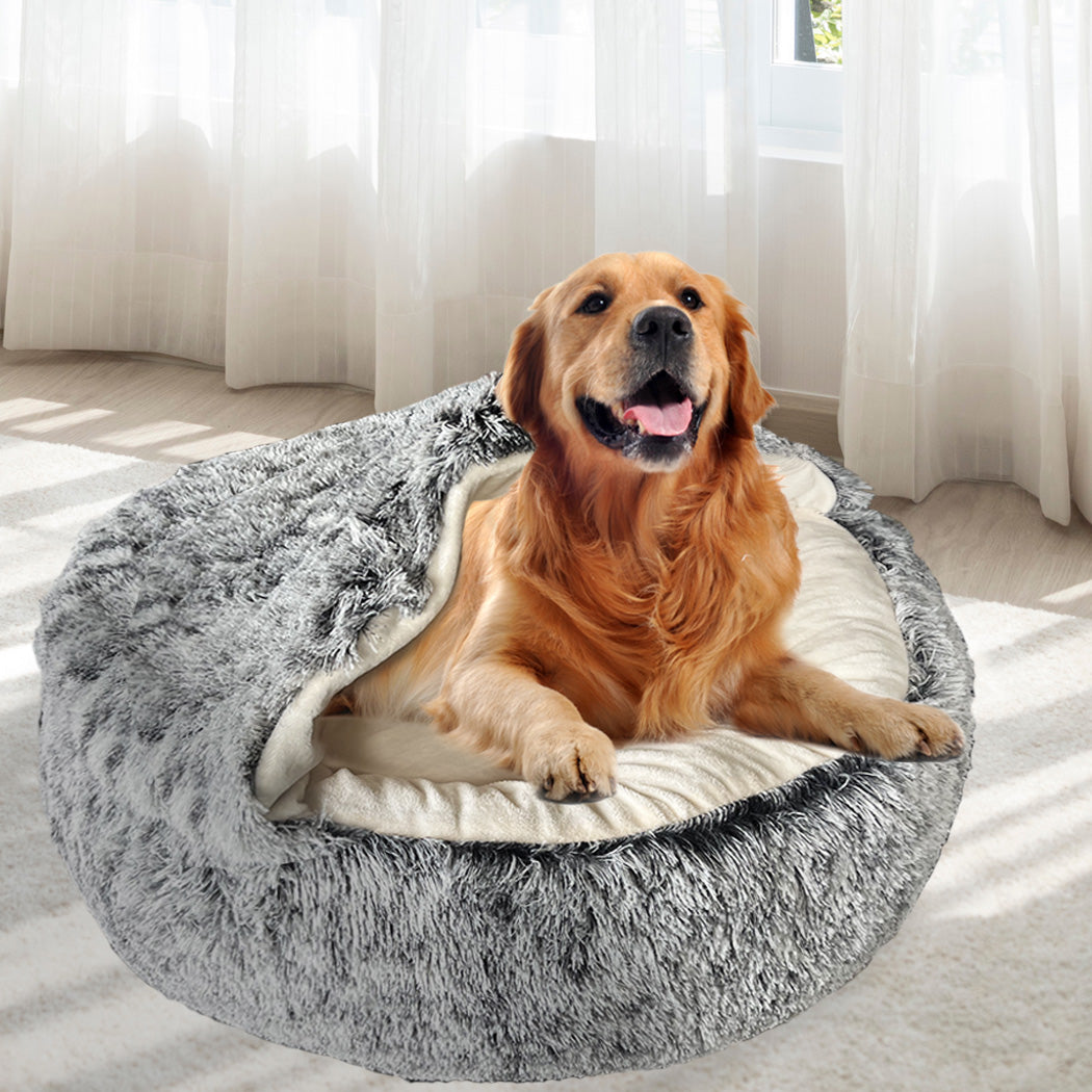 Pet Dog Calming Bed Warm Soft Plush Sleeping Removable Cover Washable XL - image7