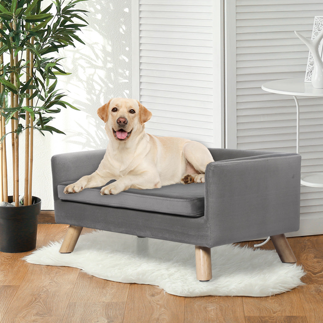 Pet Sofa Bed Dog Warm Soft Lounge Couch Soft Removable Cushion Chair Large - image7