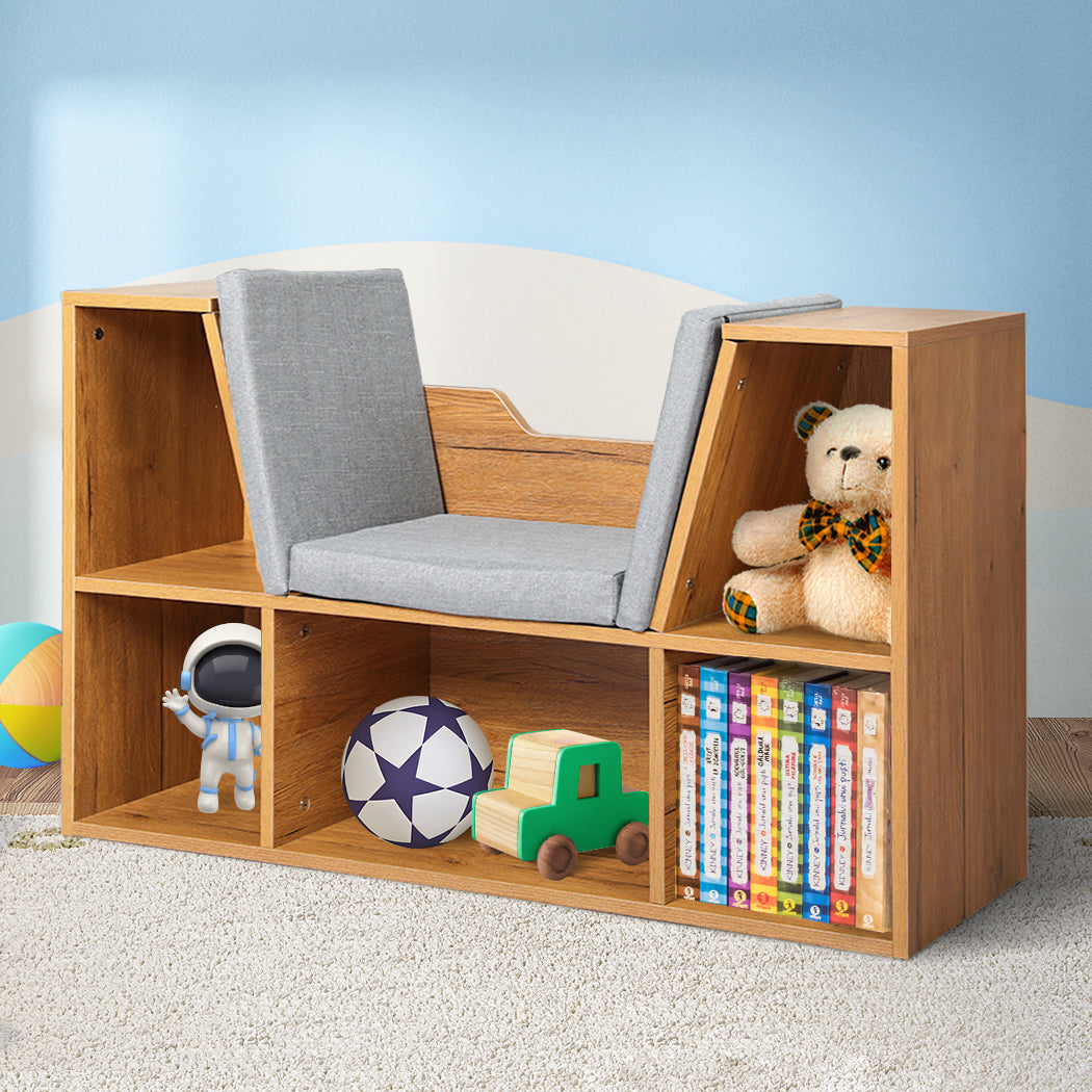 Levede Kids Bookcase Toys Box Shelf Storage Cabinet Container Children Organiser - image7