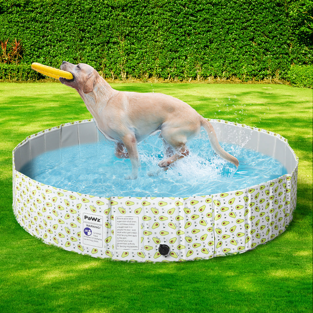 PaWz 120cm Pet Dog Swimming Pool Cat Portable BathTub Kid Shower Washing Folding - image7