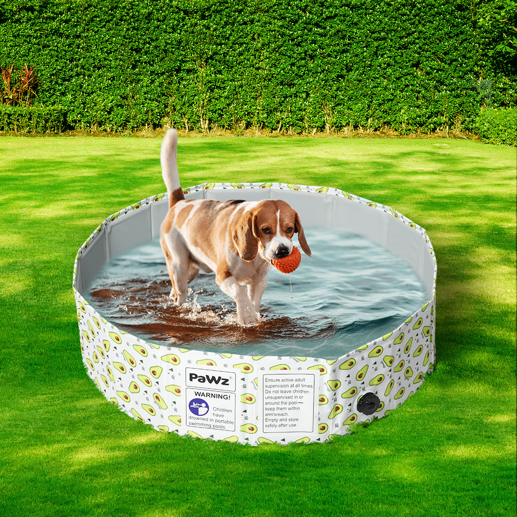 PaWz 100cm Portable Pet Swimming Pool Kids Dog Washing Bathtub Outdoor Foldable - image7