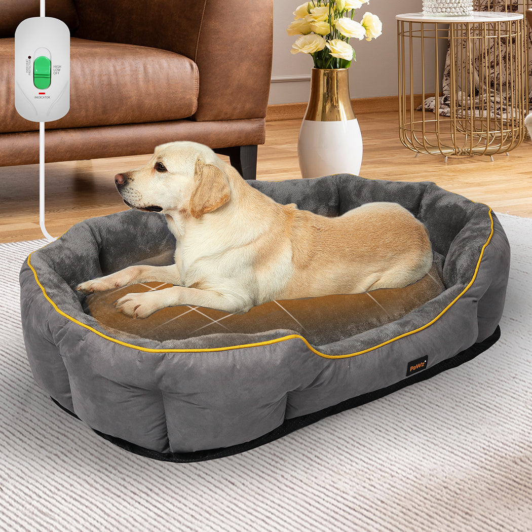 Electric Pet Heater Bed Heated Mat Cat Dog Heat Blanket Removable Cover XL - image7