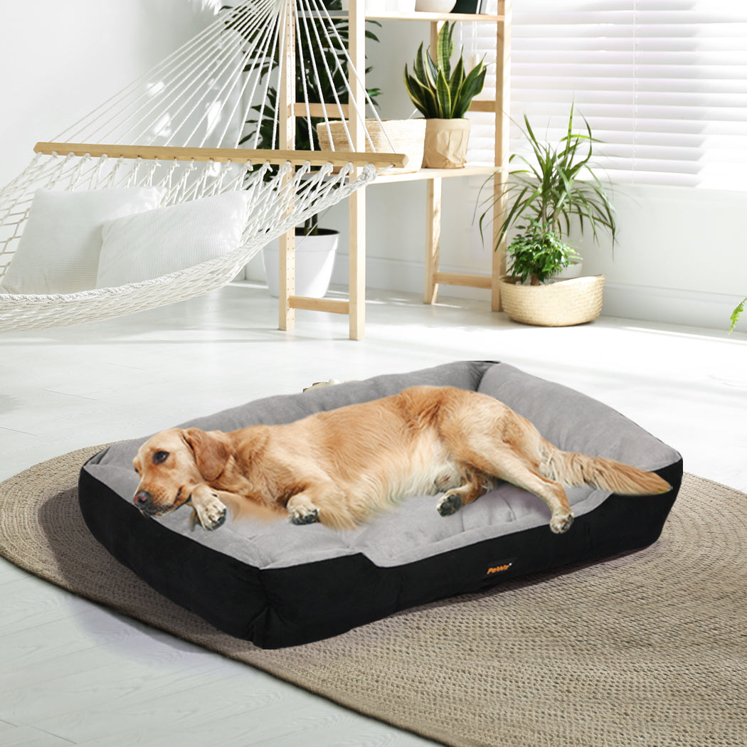 Pet Bed Dog Beds Bedding Mattress Mat Cushion Soft Pad Pads Mats XXL Black - image7