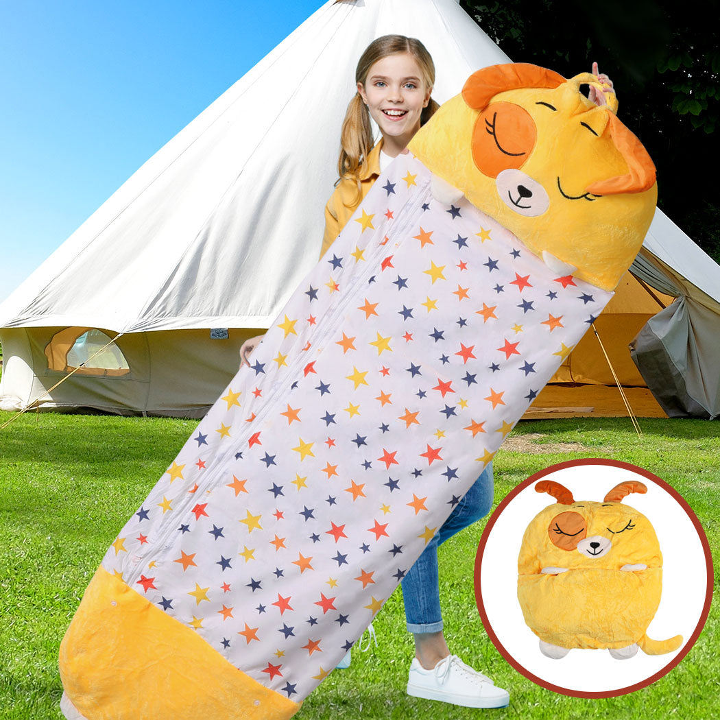 Mountview Sleeping Bag Child Pillow Kids Bags Happy Napper Gift Toy Dog 180cm L - image7