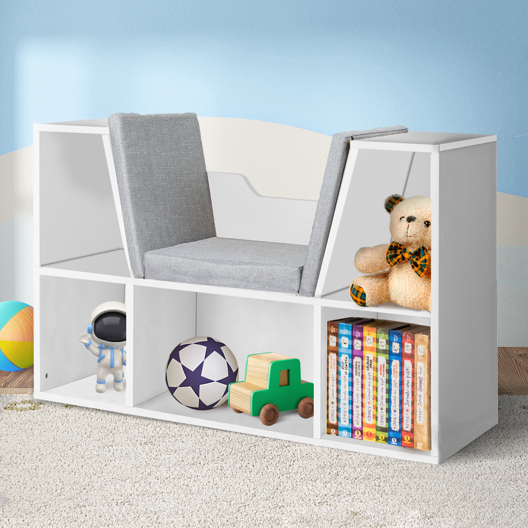 Levede Kids Bookcase Toys Box Shelf Storage Cabinet Container Children Organiser - image7