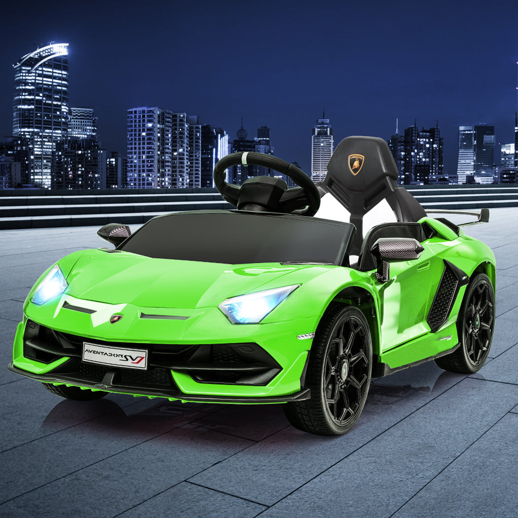 Kids Ride On Car Lamborghini SVJ Licensed Electric Dual Motor Toy Remote Control - image8