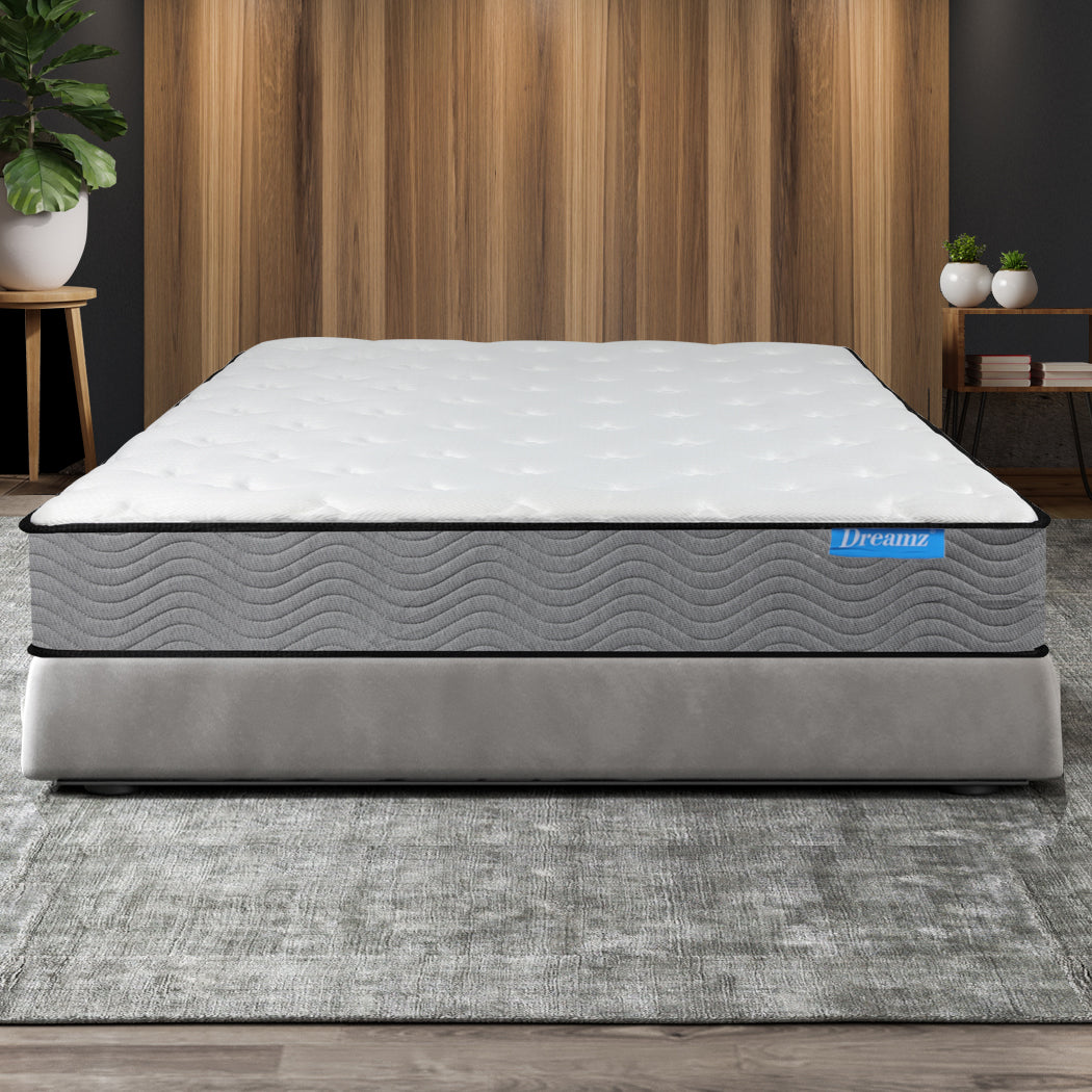 Dreamz Spring Mattress Pocket Bed Top Coil Sleep Foam Extra Firm Single 23CM - image8