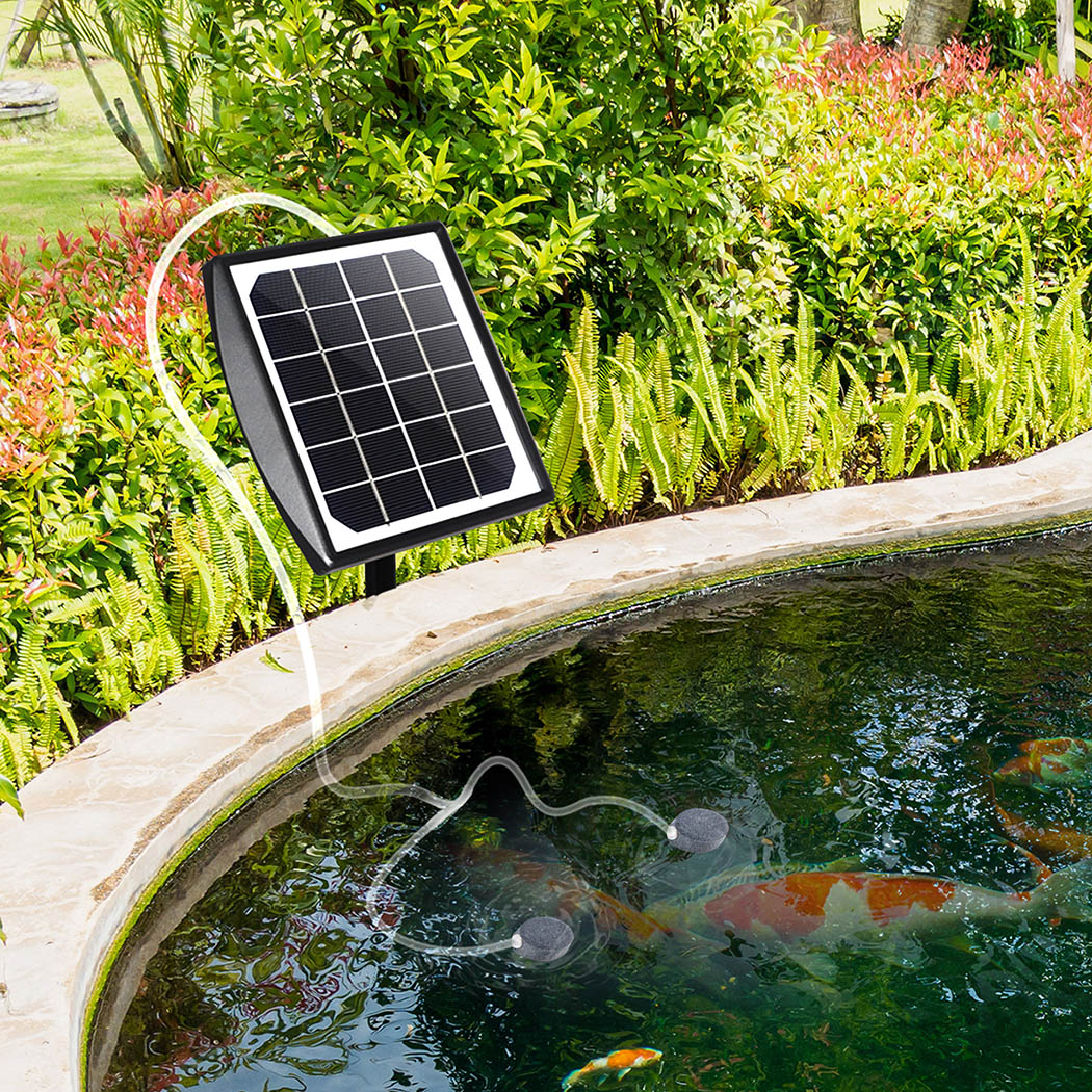 Lambu Solar Oxygenator Air Pump Powered Pool Water Pond Outdoor Fish Oxygen Tank - image8