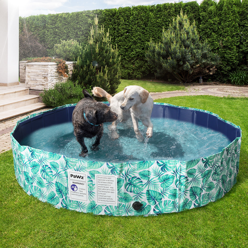 PaWz 160cm Pet Dog Swimming Pool Cat Portable BathTub Kid Shower Washing Folding - image8