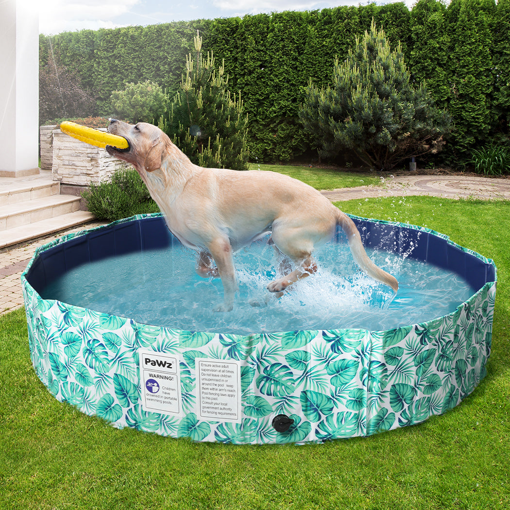 PaWz 120cm Pet Dog Swimming Pool Cat Portable BathTub Kid Shower Washing Folding - image8
