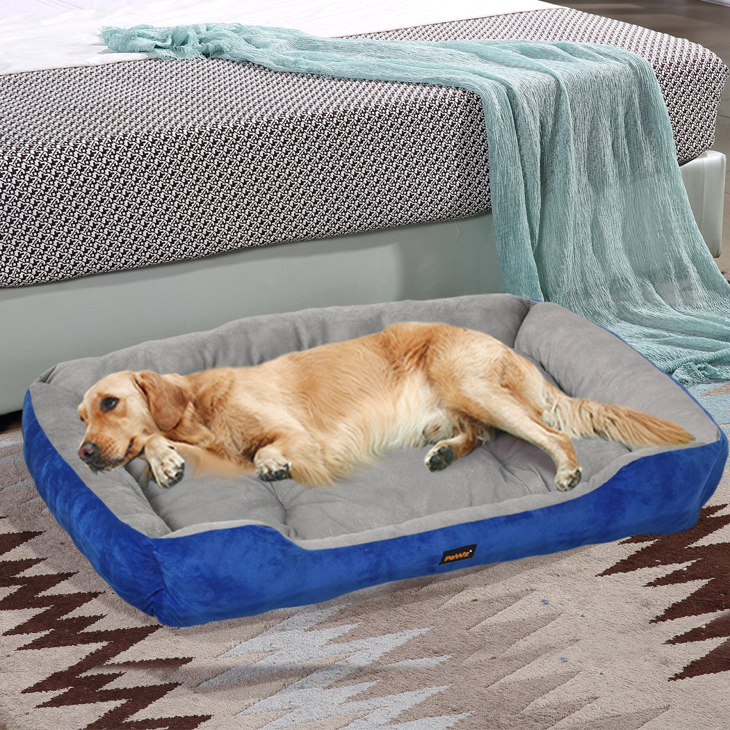 Pet Bed Dog Beds Bedding Mattress Mat Cushion Soft Pad Pads Mats XXL Navy - image8