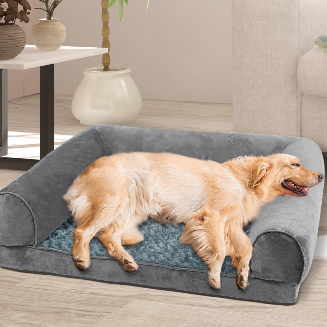 Pet Bed Sofa Dog Beds Bedding Soft Warm Mattress Cushion Pillow Mat Plush L - image8