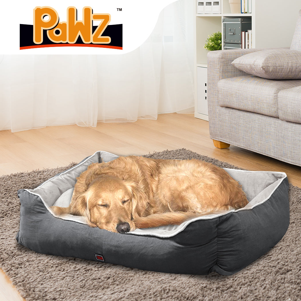 Pet Bed Mattress Dog Cat Pad Mat Puppy Cushion Soft Warm Washable 2XL Grey - image7