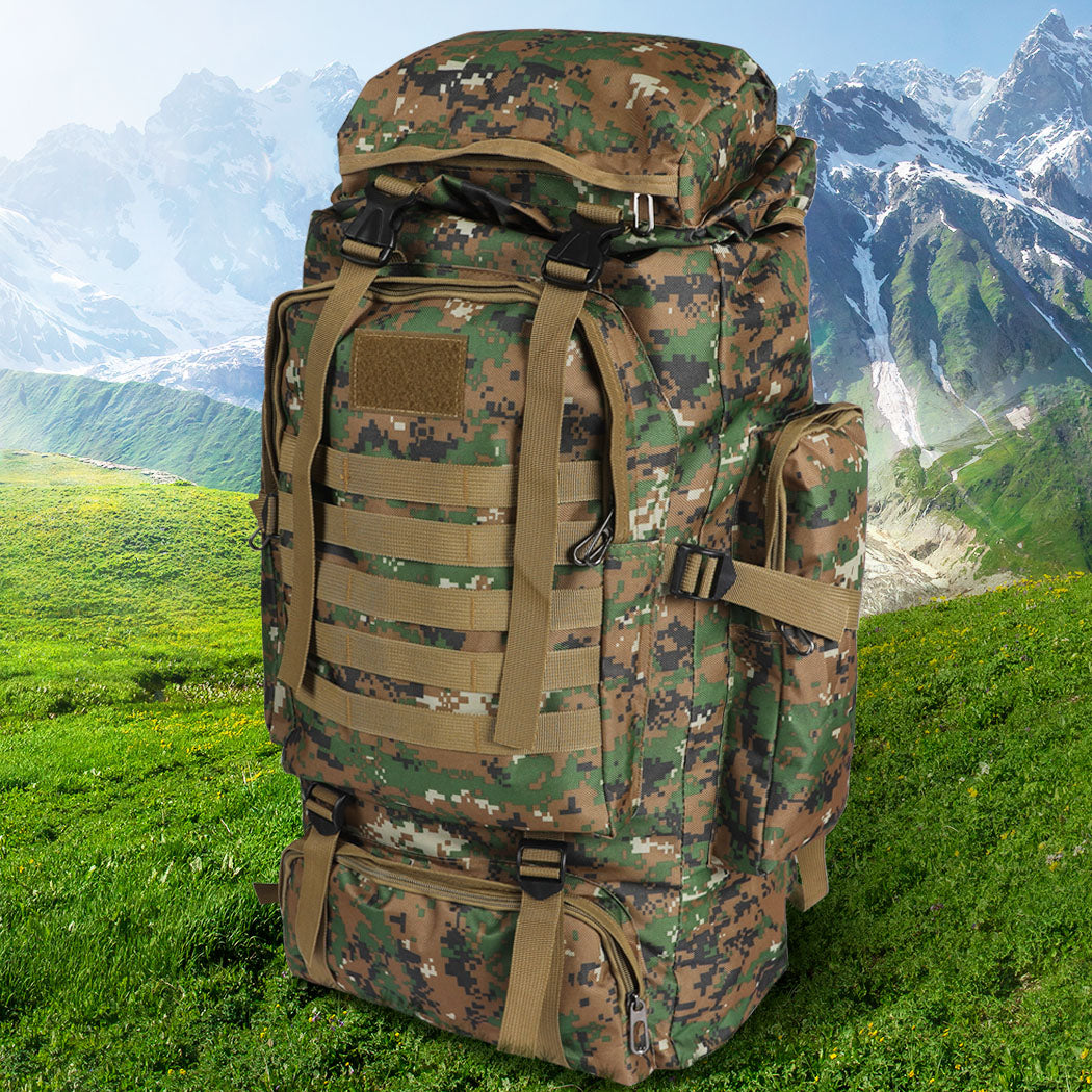80L Military Tactical Backpack Rucksack Hiking Camping Outdoor Trekking Army Bag - image7