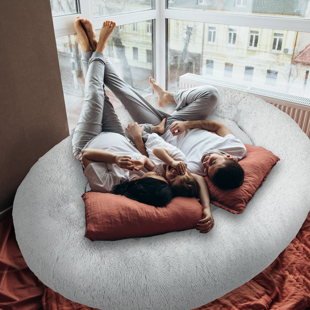 TheNapBed 1.8m Human Size Pet Bed Fluffy Calming Washing Napping Mattress Grey - image8