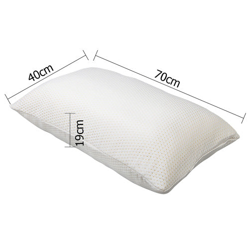 Bedding Set of 2 Visco Elastic Memory Foam Pillows - image2