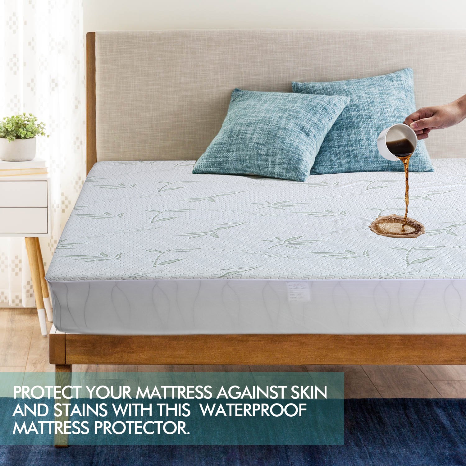 Fitted Waterproof Bed Mattress Protectors Covers Super King - image7