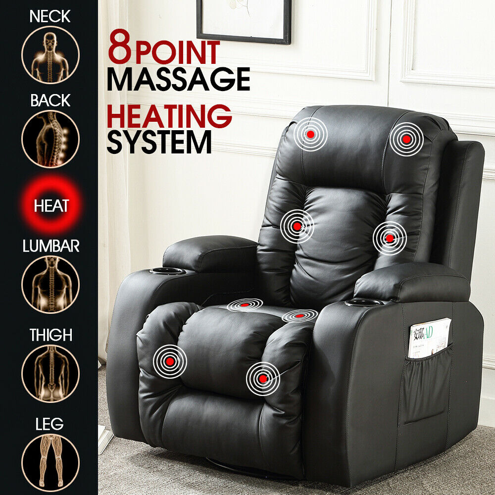 Electric Massage Chair Zero Gravity Chairs Recliner Full Body Back Neck - image6