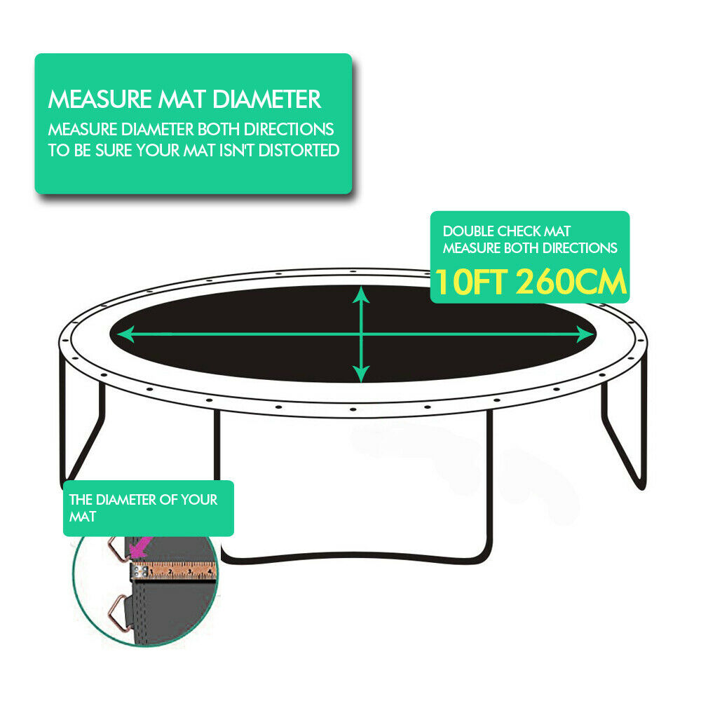 15 FT Kids Trampoline Pad Replacement Mat Reinforced Outdoor Round Spring Cover - image14