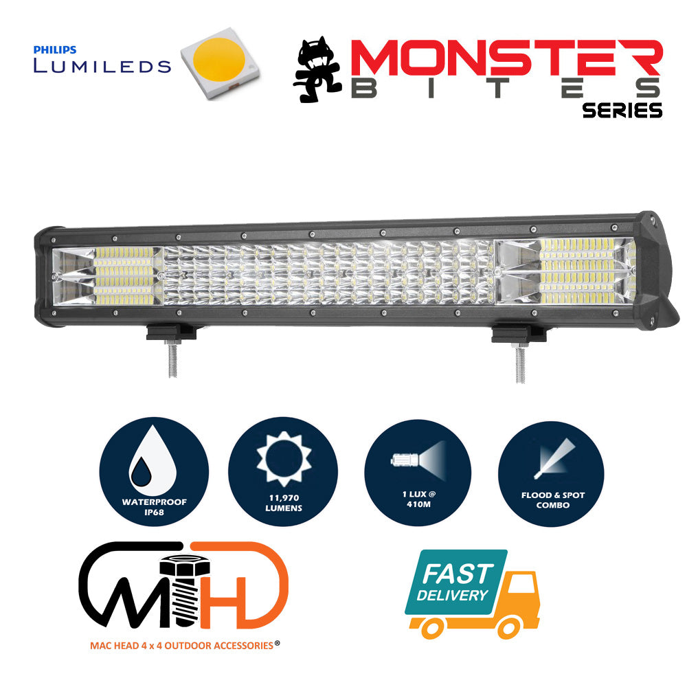 20 inch Philips LED Light Bar Quad Row Combo Beam 4x4 Work Driving Lamp 4wd - image10