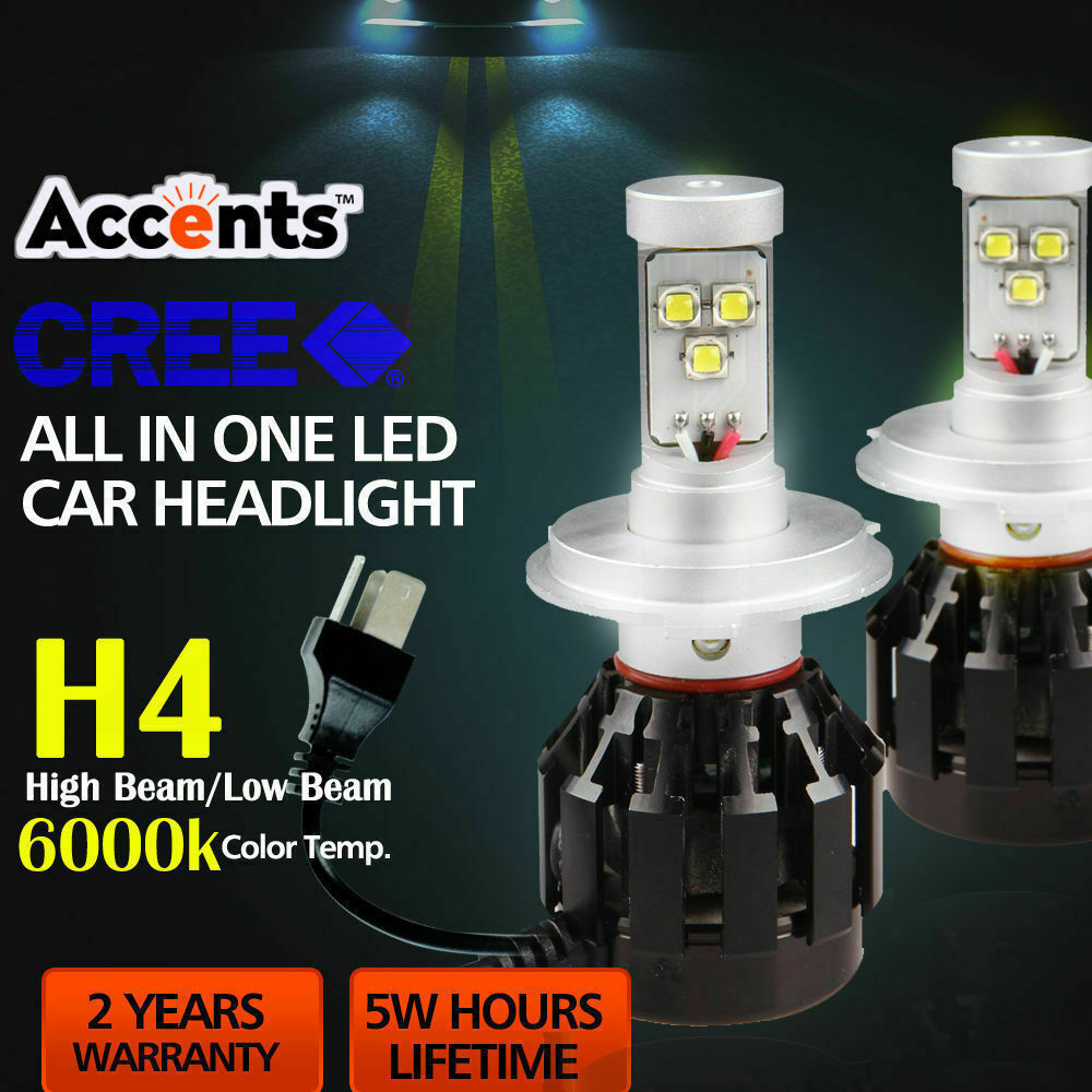 4 Side Cree 160W 16000LM LED Car Headlight H4 High Low Beam Replace Xenon HID - image2