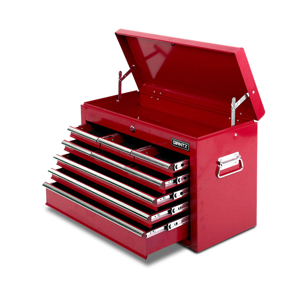 9 Drawer Mechanic Tool Box Storage - Red - image3